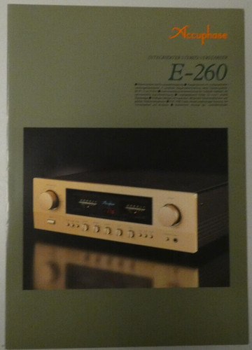 Accuphase 260 faltblatt - accuphase, e-260