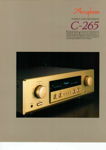 Faltblatt prospekt accuphase - prospekt,