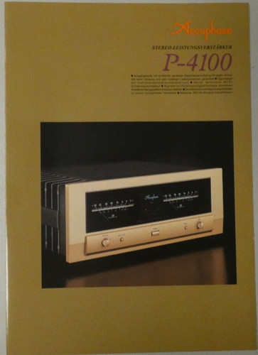 Accuphase 4100 faltblatt - p-4100,